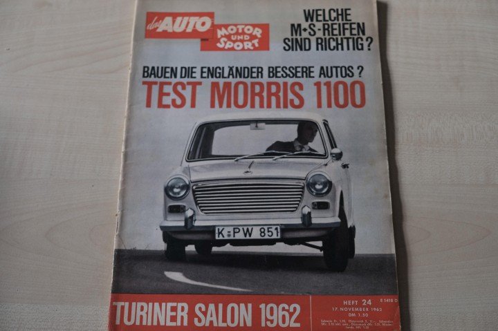 Deckblatt Auto Motor und Sport (24/1962)